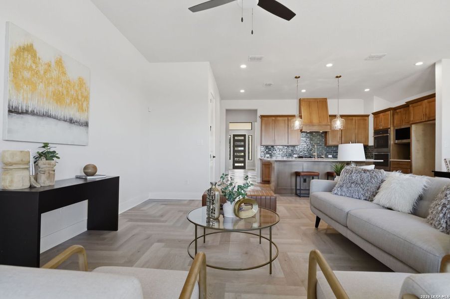 Furnished interior view inside a new home in The Summit, San Antonio (Image 19).