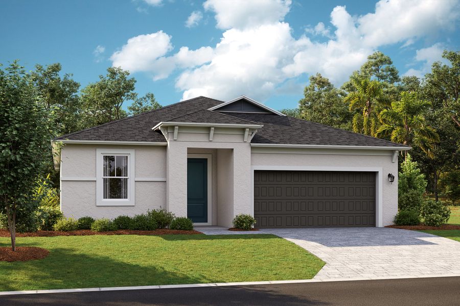 Representative exterior photo of a completed home built from the Mariposa by Casa Fresca Homes in Pasadena Woods, Dade City, FL (Image 5). Representative exterior photo of a completed home built from the Mariposa by Casa Fresca Homes in Pasadena Woods, Dade City, FL (Image 5).