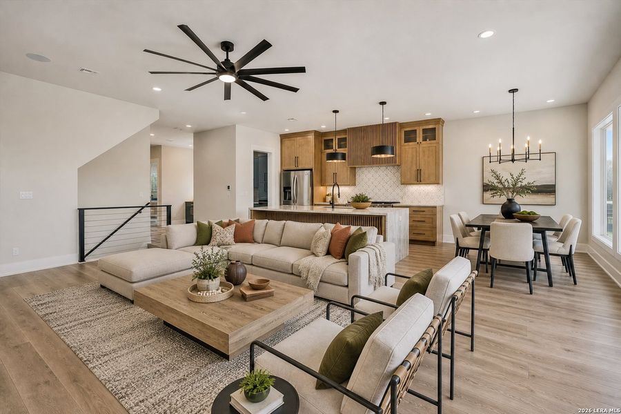 Furnished interior view inside a new home in , Kingsland (Image 9).