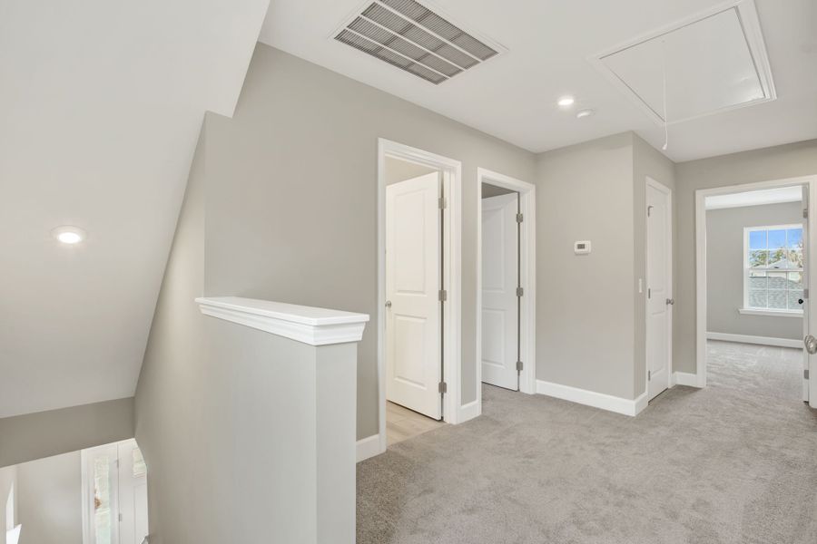 Aspen Plan Upstairs Hallway and Guest Wing