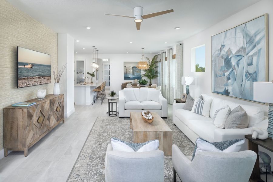 Representative furnished interior of a home built from the Maya by Mattamy Homes in Wellen Park, Venice (Image 6). Representative furnished interior of a home built from the Maya by Mattamy Homes in Wellen Park, Venice (Image 6).