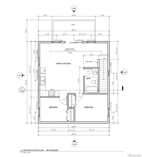 2D floor plan layout of this home in , Poncha Springs, CO (Image 4).