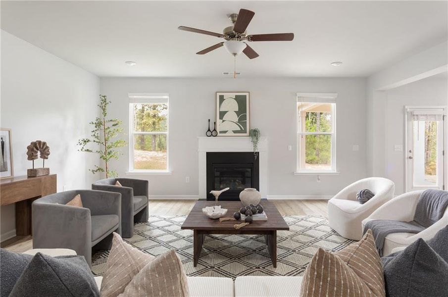 Furnished interior view inside a new home in Twin Shoals, Atlanta (Image 17).