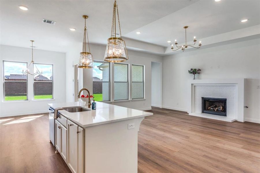 Furnished interior view inside a new home in , Aledo (Image 6). Furnished interior view inside a new home in , Aledo (Image 6).