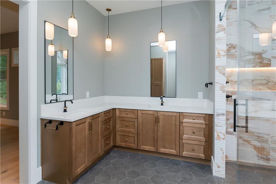 Furnished interior view inside a new home in , Marietta (Image 13).