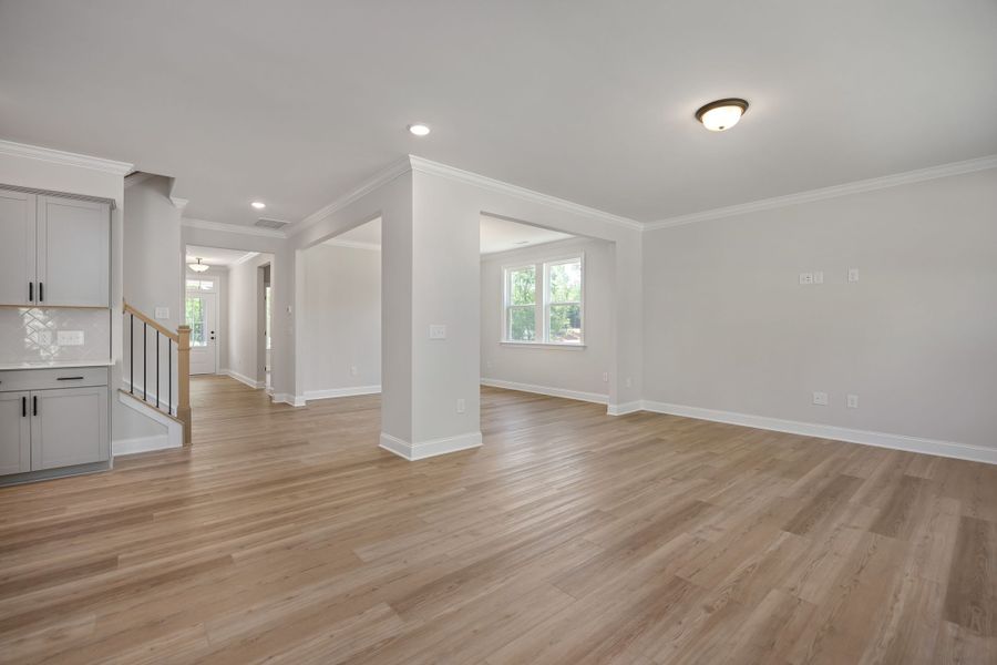 Representative unfurnished interior of a home built from the The Beech by Davidson Homes LLC in Springvale South, Fuquay Varina (Image 40). Representative unfurnished interior of a home built from the The Beech by Davidson Homes LLC in Springvale South, Fuquay Varina (Image 40).