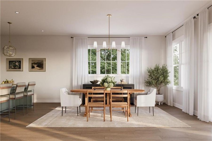 Furnished interior view inside a new home in , Chamblee (Image 3).