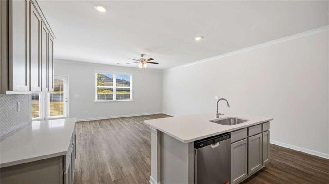 Furnished interior view inside a new home in Independence Villas and Townhomes, Loganville (Image 9).