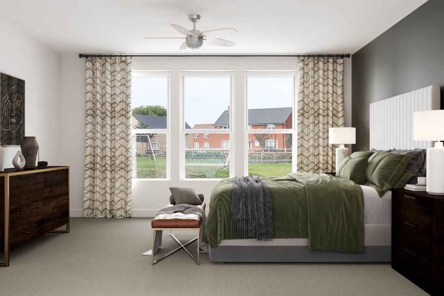 Representative furnished interior of a home built from the Parker by Beazer Homes in Whitewing Trails: Meadows 50', Princeton (Image 6). Representative furnished interior of a home built from the Parker by Beazer Homes in Whitewing Trails: Meadows 50', Princeton (Image 6).