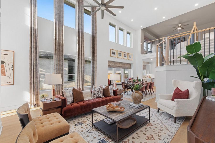 Representative Family Room - some options shown