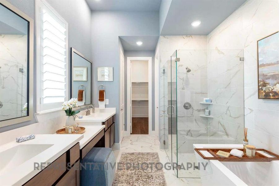 Furnished interior view inside a new home in Tavolo Park, Fort Worth (Image 20).