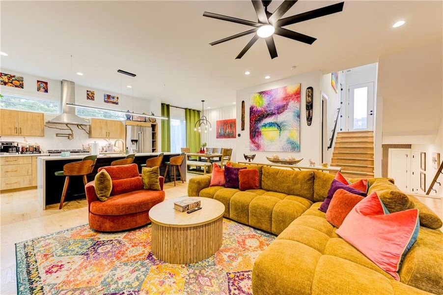 Furnished interior view inside a new home in , Atlanta (Image 18). Furnished interior view inside a new home in , Atlanta (Image 18).
