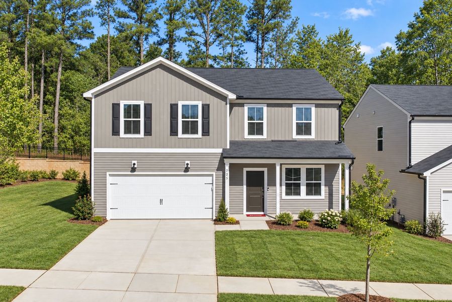 Front exterior of a new home in Westford, Sanford, NC, highlighting curb appeal (Image 2). Front exterior of a new home in Westford, Sanford, NC, highlighting curb appeal (Image 2).