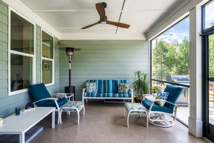 Exterior details and patio area of a home in , Hoschton (Image 28).