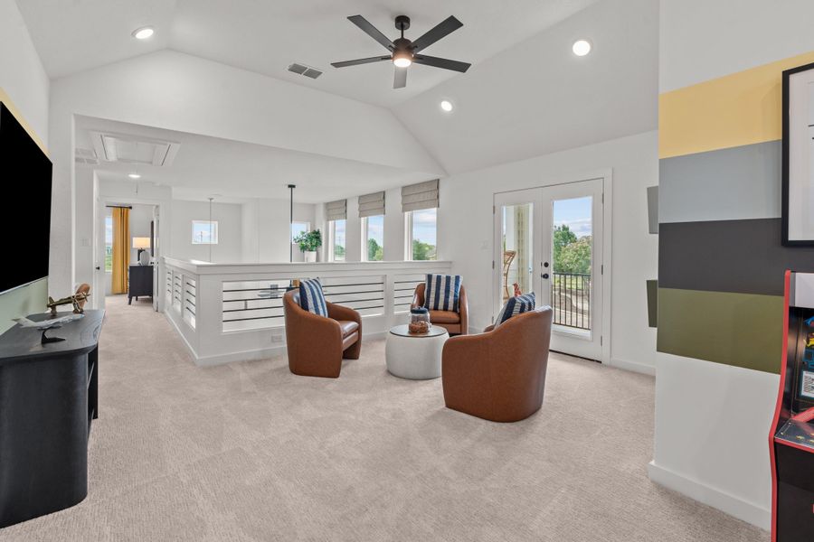 Furnished interior view inside a new home in The Crossvine – Garden Homes, Schertz (Image 22).