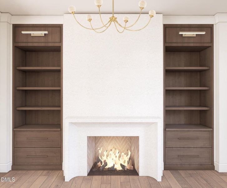 The Westbrook great room The Westbrook great room