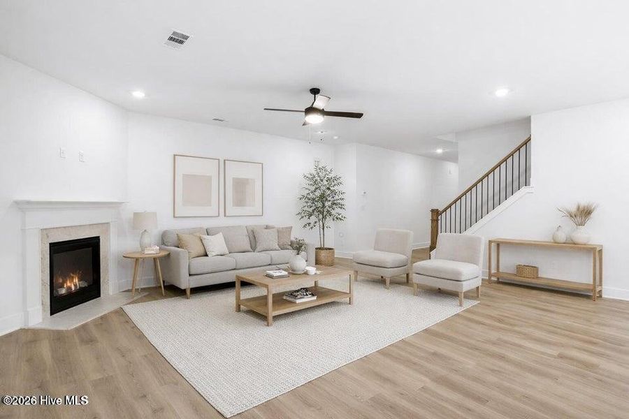 Furnished interior view inside a new home in East Lake, Leland (Image 3). Furnished interior view inside a new home in East Lake, Leland (Image 3).
