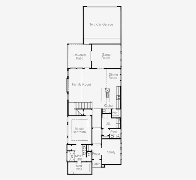 2D floor plan layout of this home in Pecan Square, Northlake, TX (Image 7). 2D floor plan layout of this home in Pecan Square, Northlake, TX (Image 7).