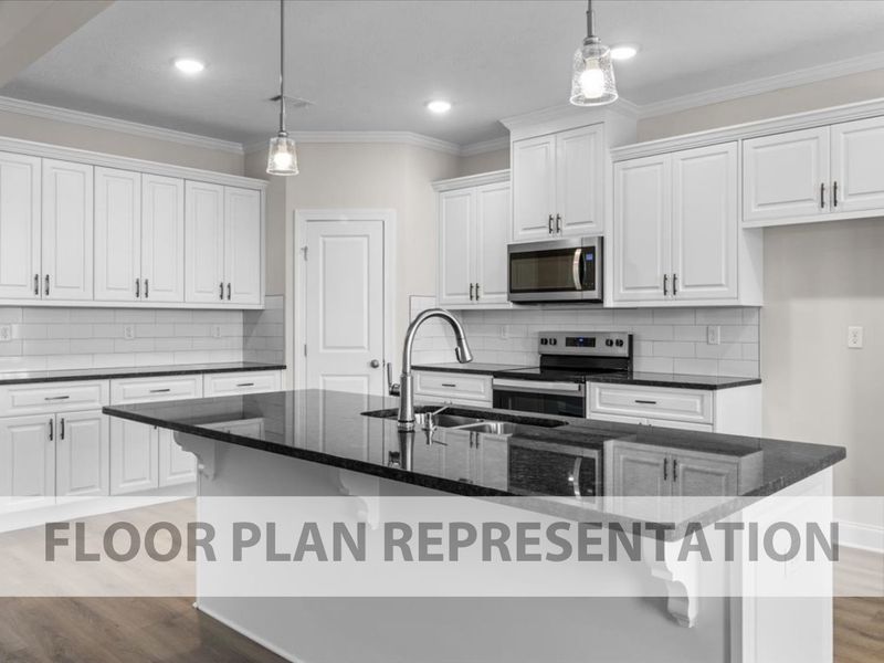 Representative furnished interior of a home built from the Stapleton by Ivey Homes in Tillery Park, Grovetown (Image 5).