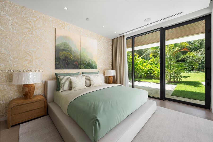 Furnished interior view inside a new home in , Coral Gables (Image 27).