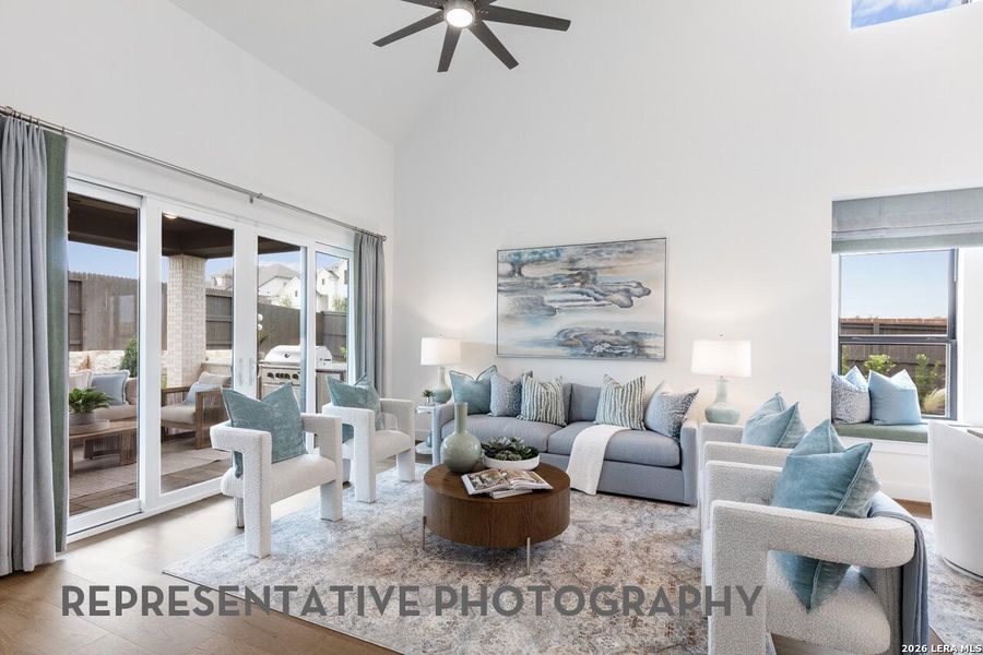 Furnished interior view inside a new home in Prominence, San Antonio (Image 21).
