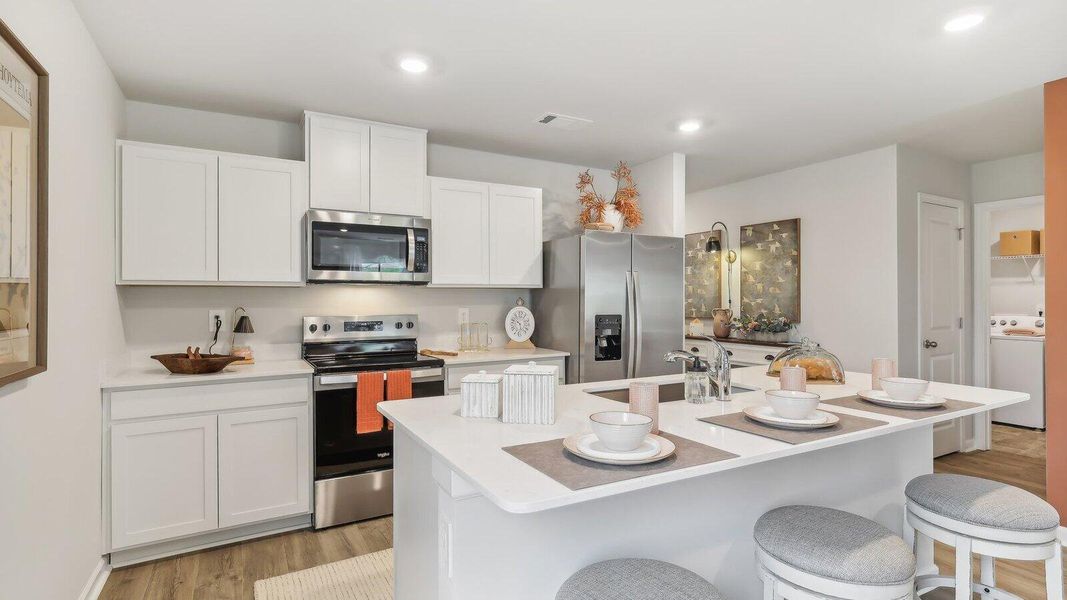 Furnished interior view inside a new home in The Oaks at Center Station, Hollywood (Image 20).