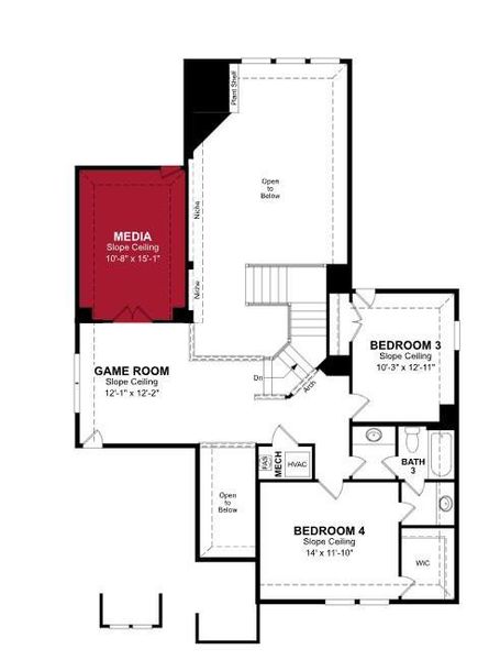 Beazer Homes Woodcreek Summerfield floorplan.