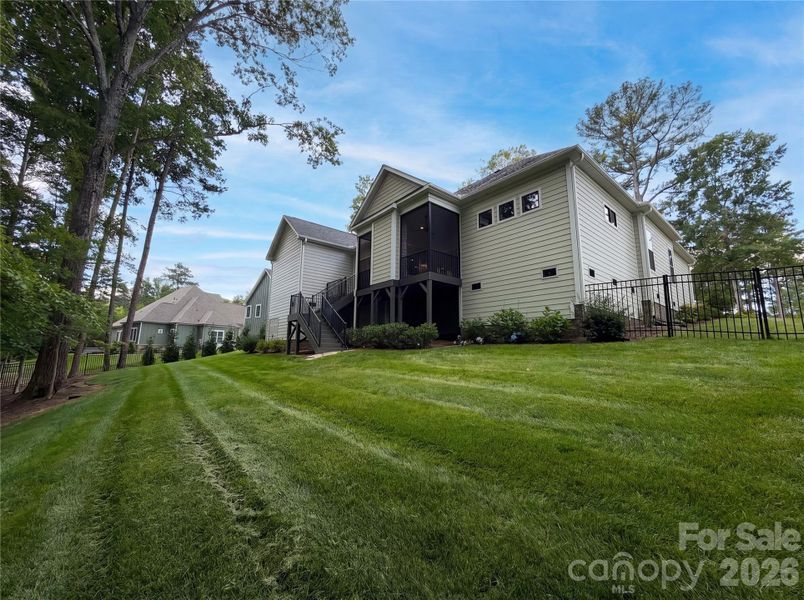 Exterior details and patio area of a home in , Landis (Image 3).
