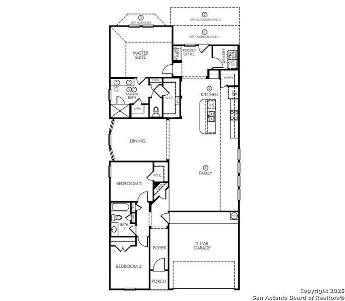 2D floor plan layout of this home in , Boerne, TX (Image 2).