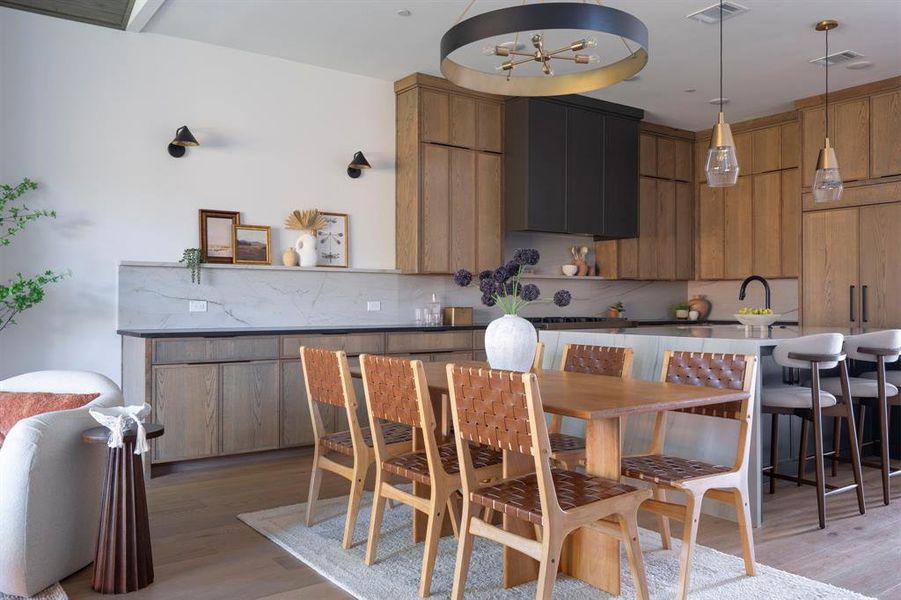 Furnished interior view inside a new home in Dove Station Luxury Series, Grapevine (Image 30). Furnished interior view inside a new home in Dove Station Luxury Series, Grapevine (Image 30).