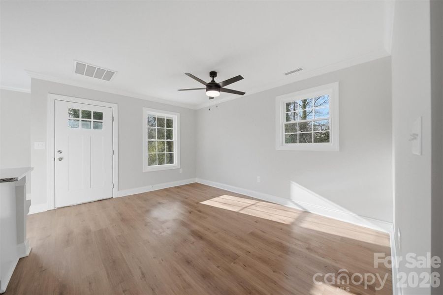 Spacious, unfurnished interior of a new home in , Hickory (Image 32).