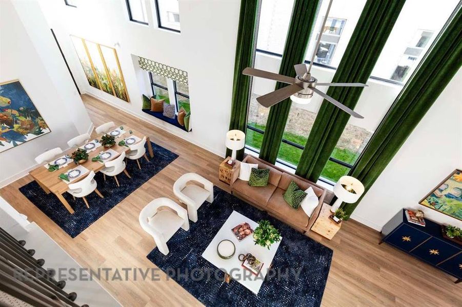 Furnished interior view inside a new home in Aster Park: 40ft. lots, McKinney (Image 15).