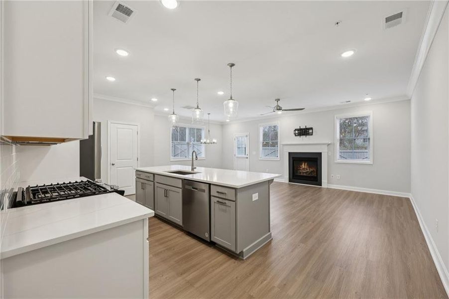 Furnished interior view inside a new home in , Marietta (Image 6).