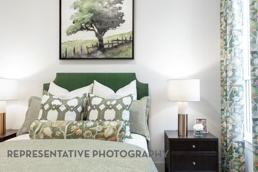 Furnished interior view inside a new home in Wolf Ranch, Georgetown (Image 36).