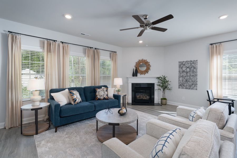 Representative furnished interior of a home built from the Plan 1817 Townhome by Adams Homes in Joyner Park, Rocky Mount (Image 13).