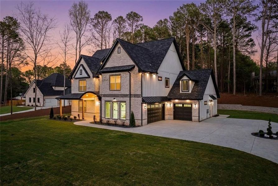 Front exterior of a new home in , Winder, GA, highlighting curb appeal (Image 34).