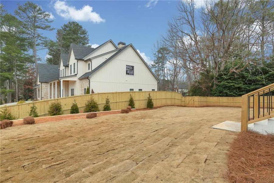 Exterior details and patio area of a home in , Marietta (Image 9).