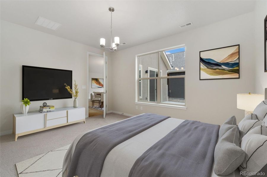 Furnished interior view inside a new home in , Fort Lupton (Image 16).