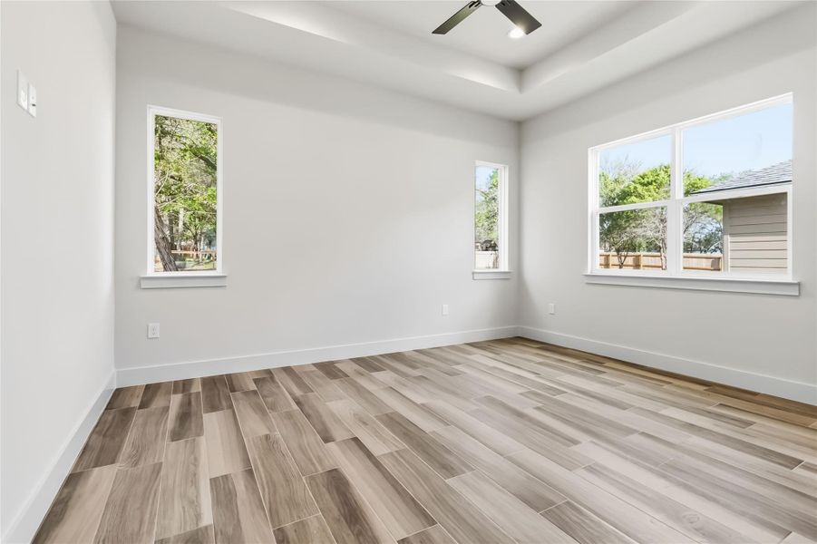 Primary bedroom without virtual staging