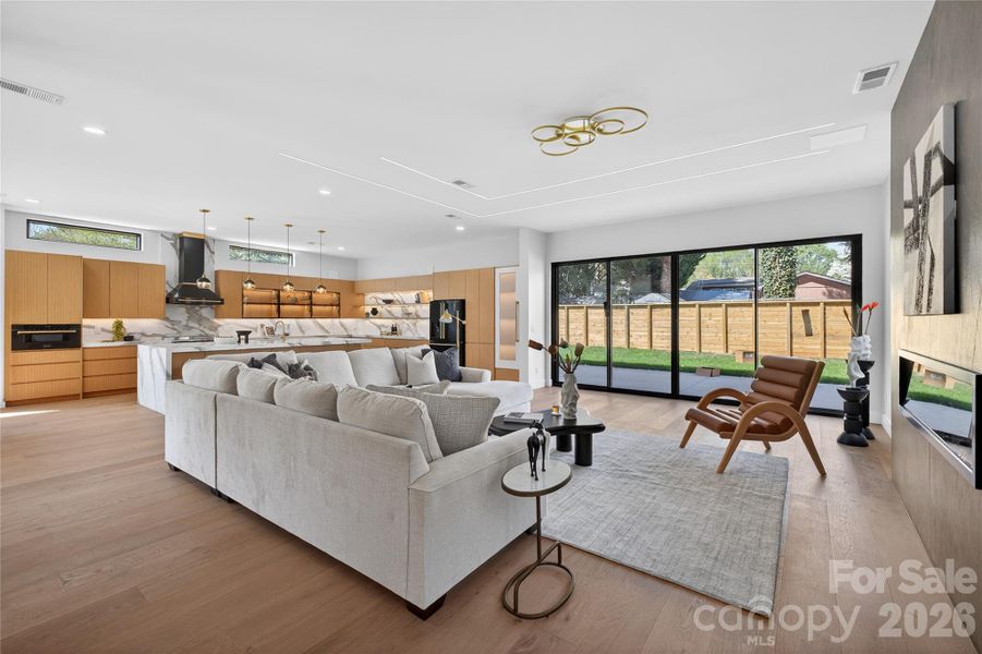 Furnished interior view inside a new home in , Charlotte (Image 18).