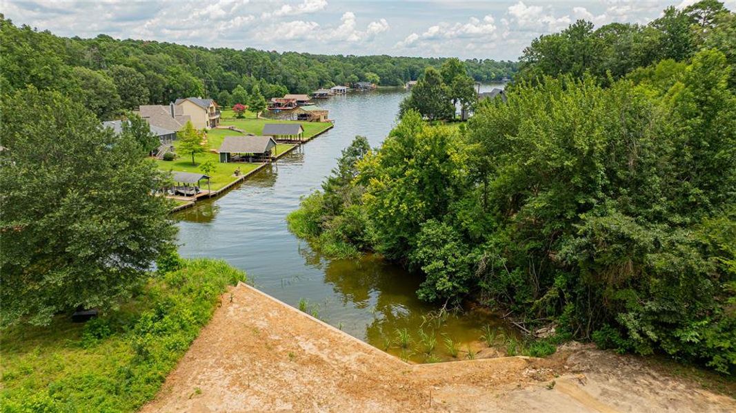 Water view featuring a forest Water view featuring a forest