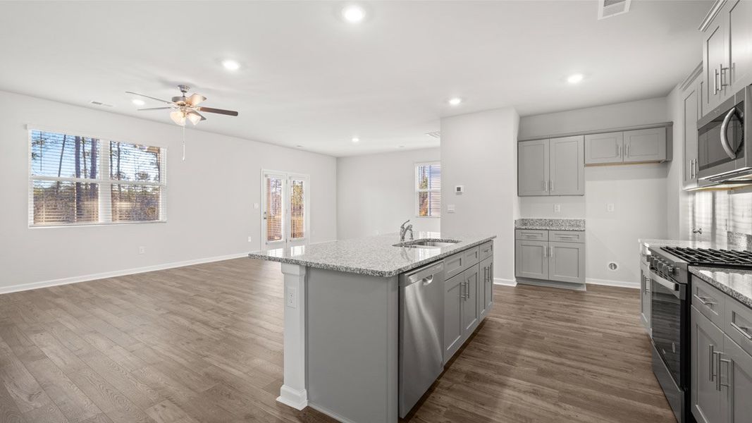 Furnished interior view inside a new home in Southwind Village, Evans (Image 4).