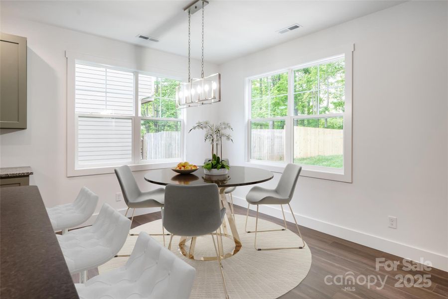 Dining area- virtually staged Dining area- virtually staged