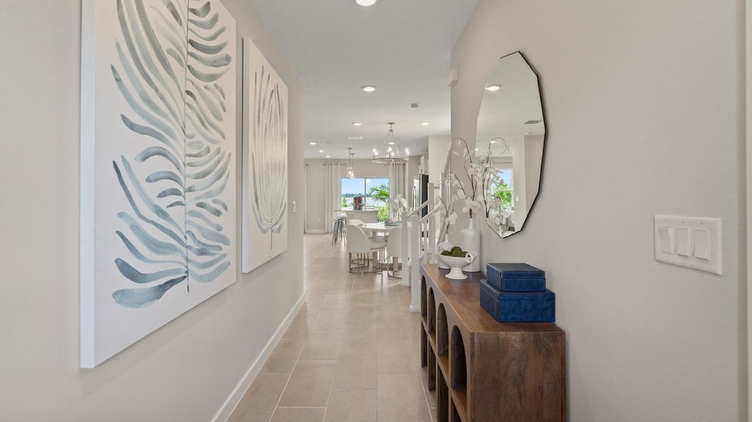 Entry Way in Ponte Vedra New Home Plan in Hamilton Bluff in Haines City, FL by DRB Homes