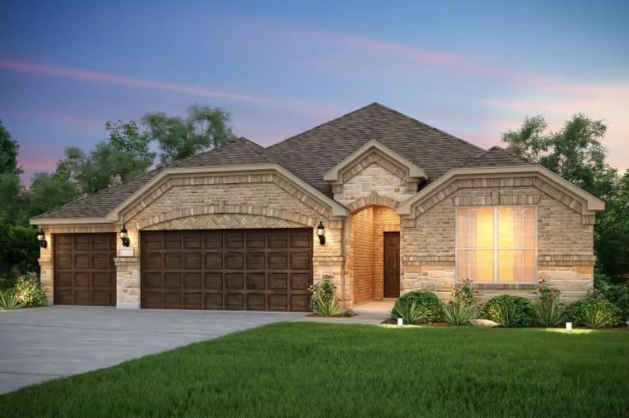 Pulte Homes, McKinney elevation C, rendering