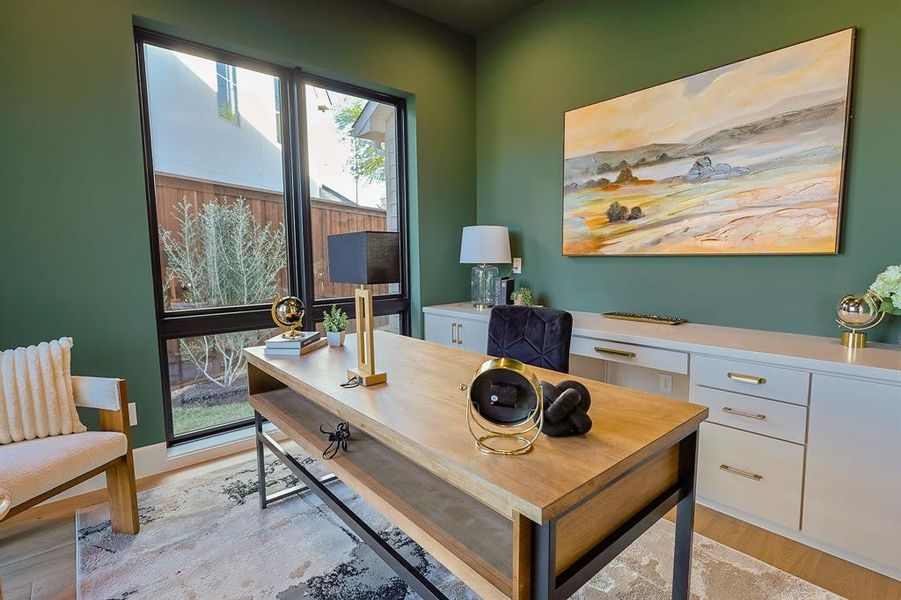 Furnished interior view inside a new home in Dove Station, Grapevine (Image 29).