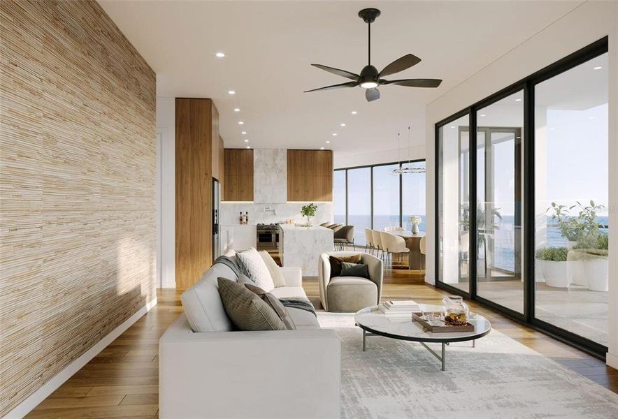 Furnished interior view inside a new home in , Sarasota (Image 4).