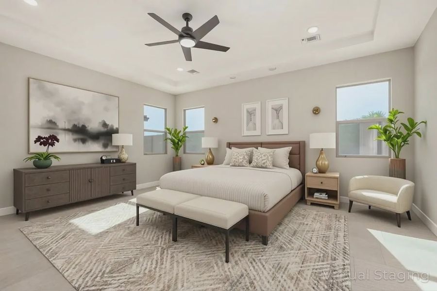 Furnished interior view inside a new home in Bellero Estates, Queen Creek (Image 10).