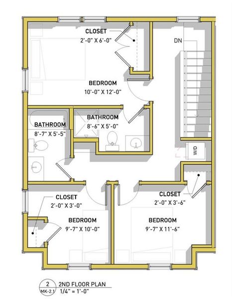 2D floor plan layout of this home in , Atlanta, GA (Image 2).