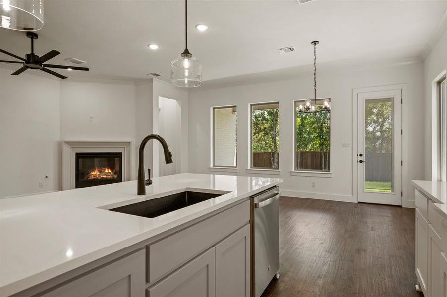 Furnished interior view inside a new home in Parks of Aledo, Aledo (Image 6).